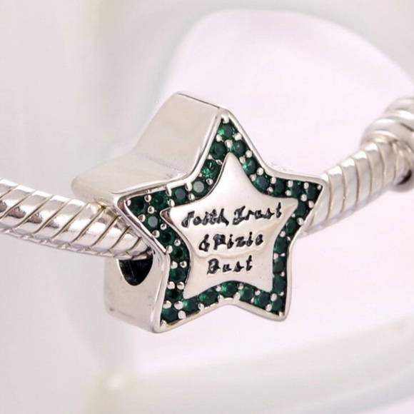 Pandora x Disney Tinkerbell Star Celestial Thimble Silver Charm - Picture 5 of 15